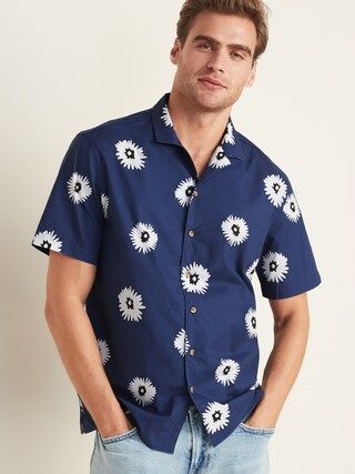 Regular-Fit Built-In Flex Printed Getaway Shirt for Men | Old Navy (US)