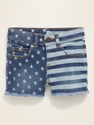 Frayed-Hem Jean Shorts for Toddler Girls | Old Navy (US)