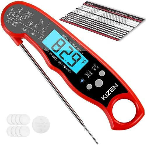 Alpha Grillers Instant Read Meat Thermometer for Grill and Cooking. Best Waterproof Ultra Fast Th... | Amazon (US)