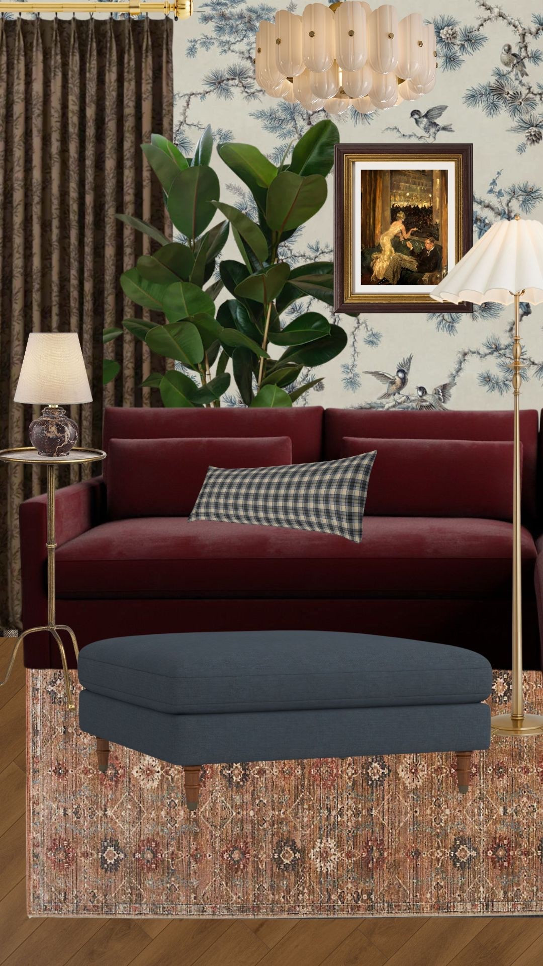 The mood board I’m using for my basement family room renovation! Lots of saturated colors and pattern mixing 

#LTKHome #LTKSaleAlert #LTKHoliday