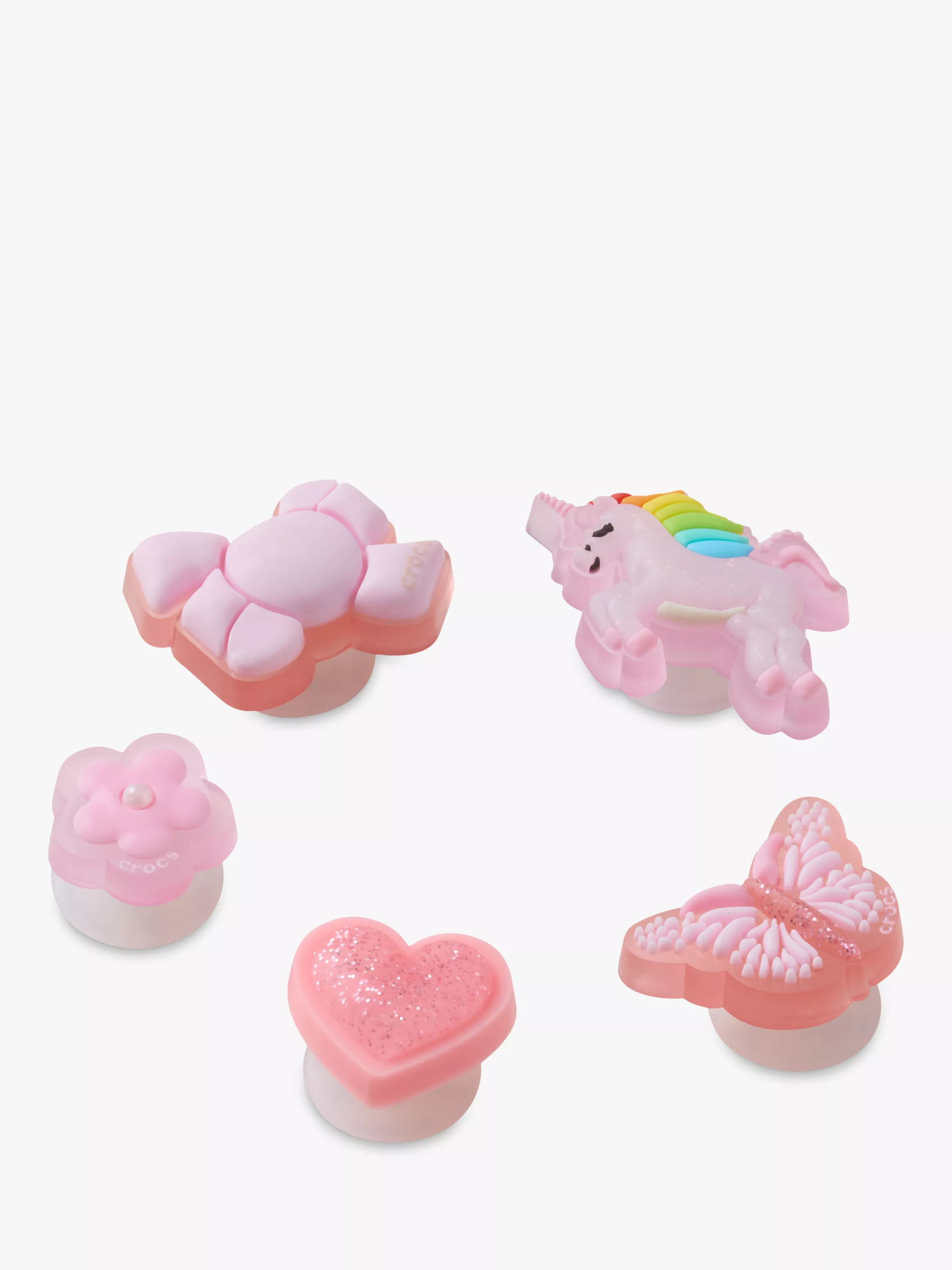 Crocs Kids' Tiny Girl Favourites Jibbitz, Pack of 5, Multi | John Lewis (UK)