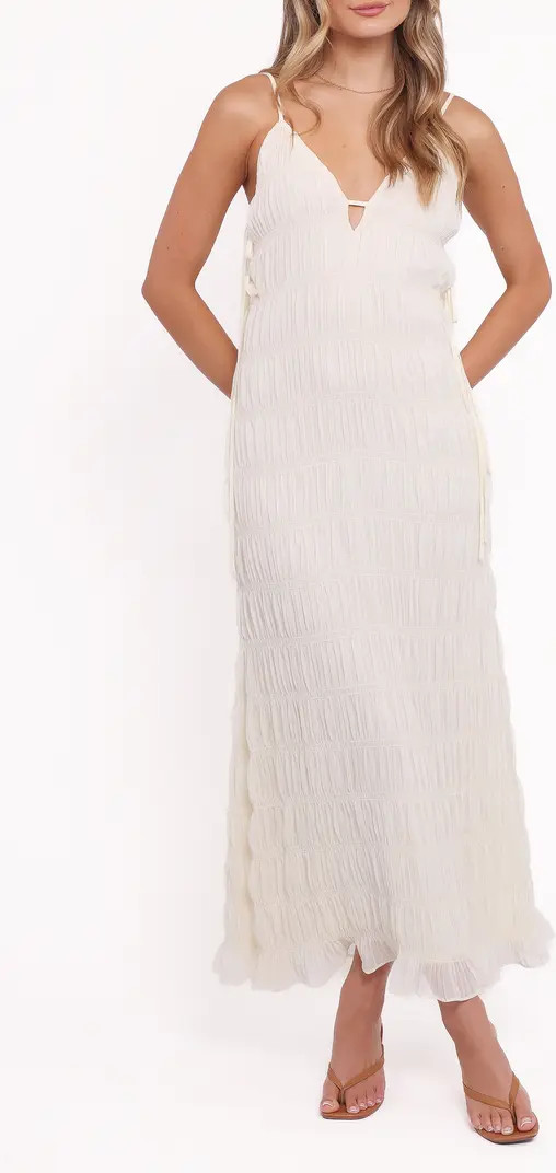 Seraphine Shirred Sleeveless Maxi Dress | Nordstrom