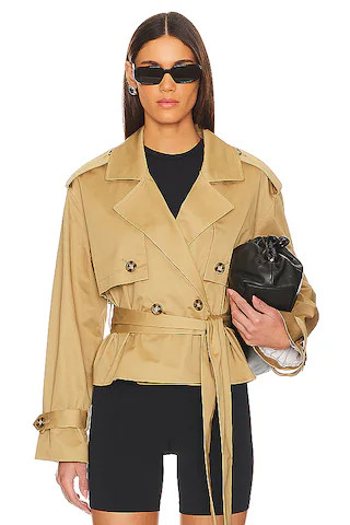 Favorite Daughter The Cropped Charles Trench Coat in Sand from Revolve.com | Revolve Clothing (Global)