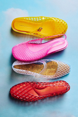 Intentionally Blank Nessa Jelly Woven Slingback Sandals | Anthropologie (US)