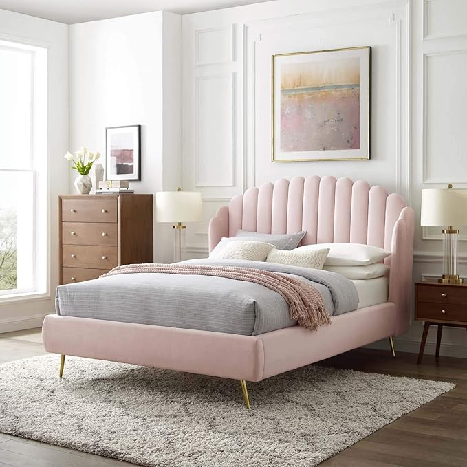 Modway Lana Platform, Pink, Queen | Amazon (US)