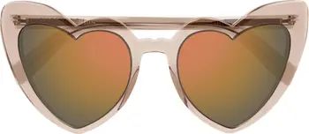 LouLou 52mm Mirrored Heart Sunglasses | Nordstrom