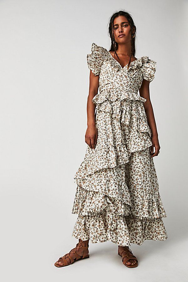 En Saison Gianna Maxi Dress by Free People, Off White, L | Free People (Global - UK&FR Excluded)