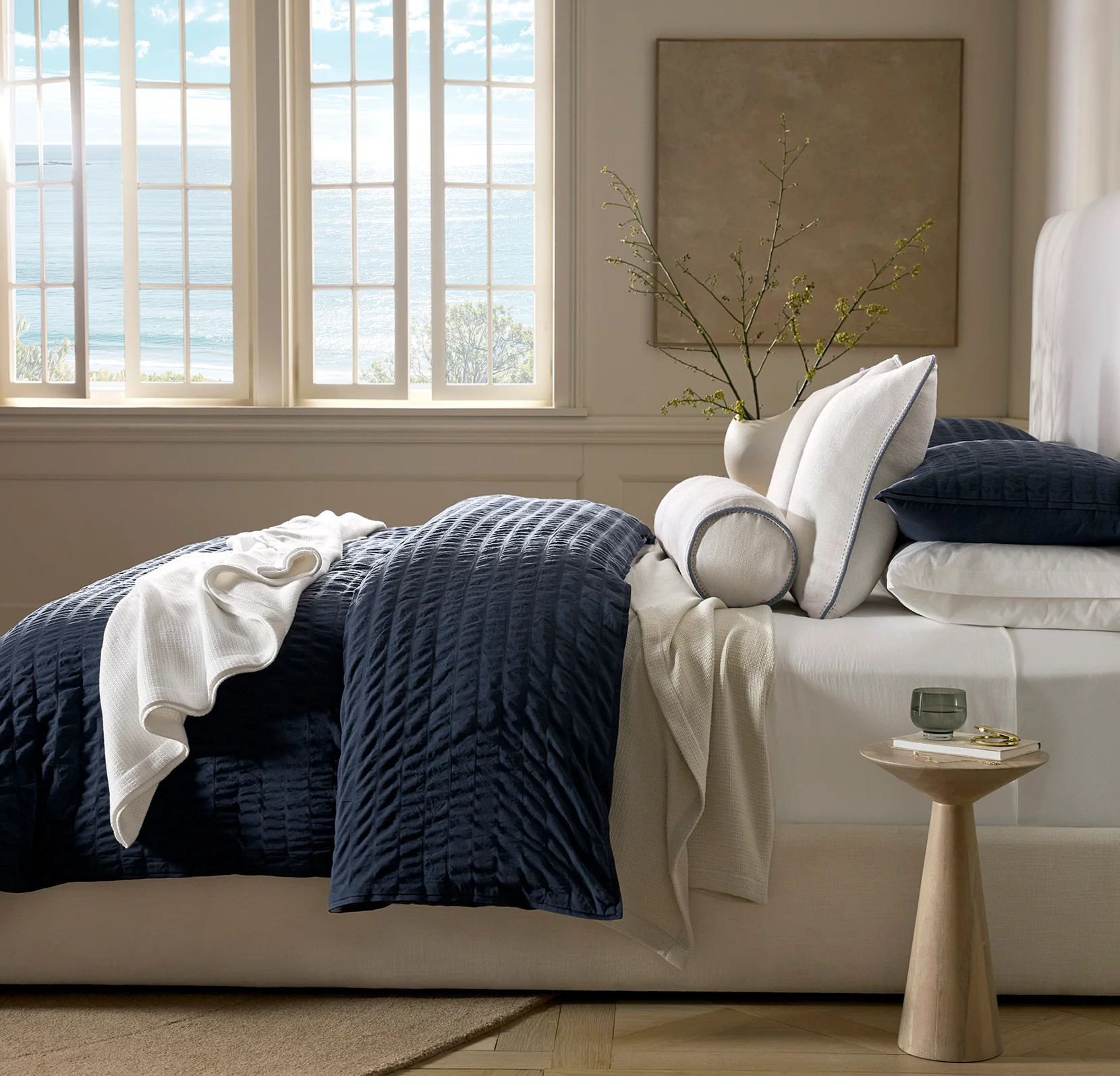 Relaxed Seersucker Duvet Set - Airy & Oversized | Boll & Branch | Boll & Branch