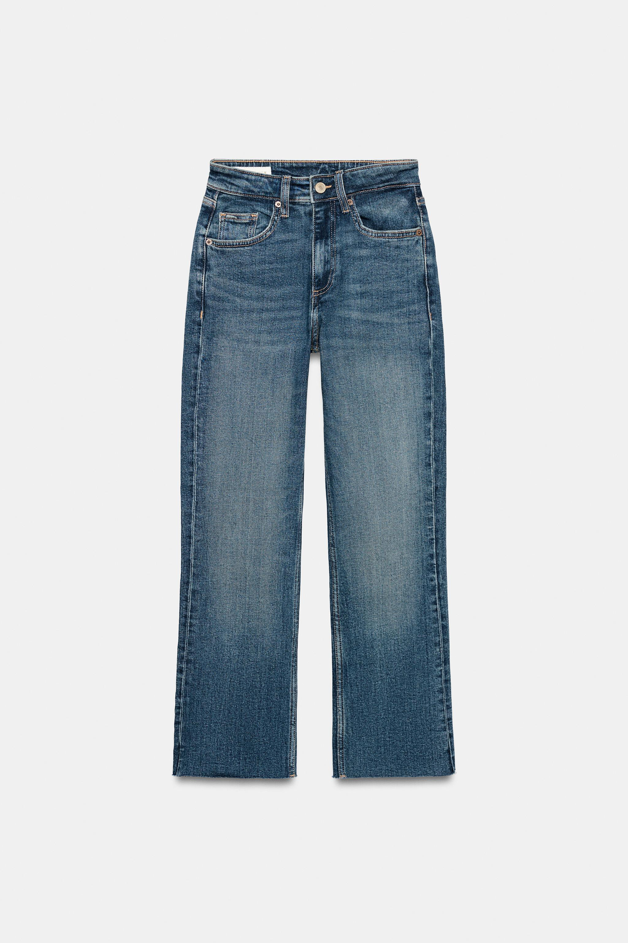 TRF CROPPED FLARE HIGH-WAIST JEANS | Zara US