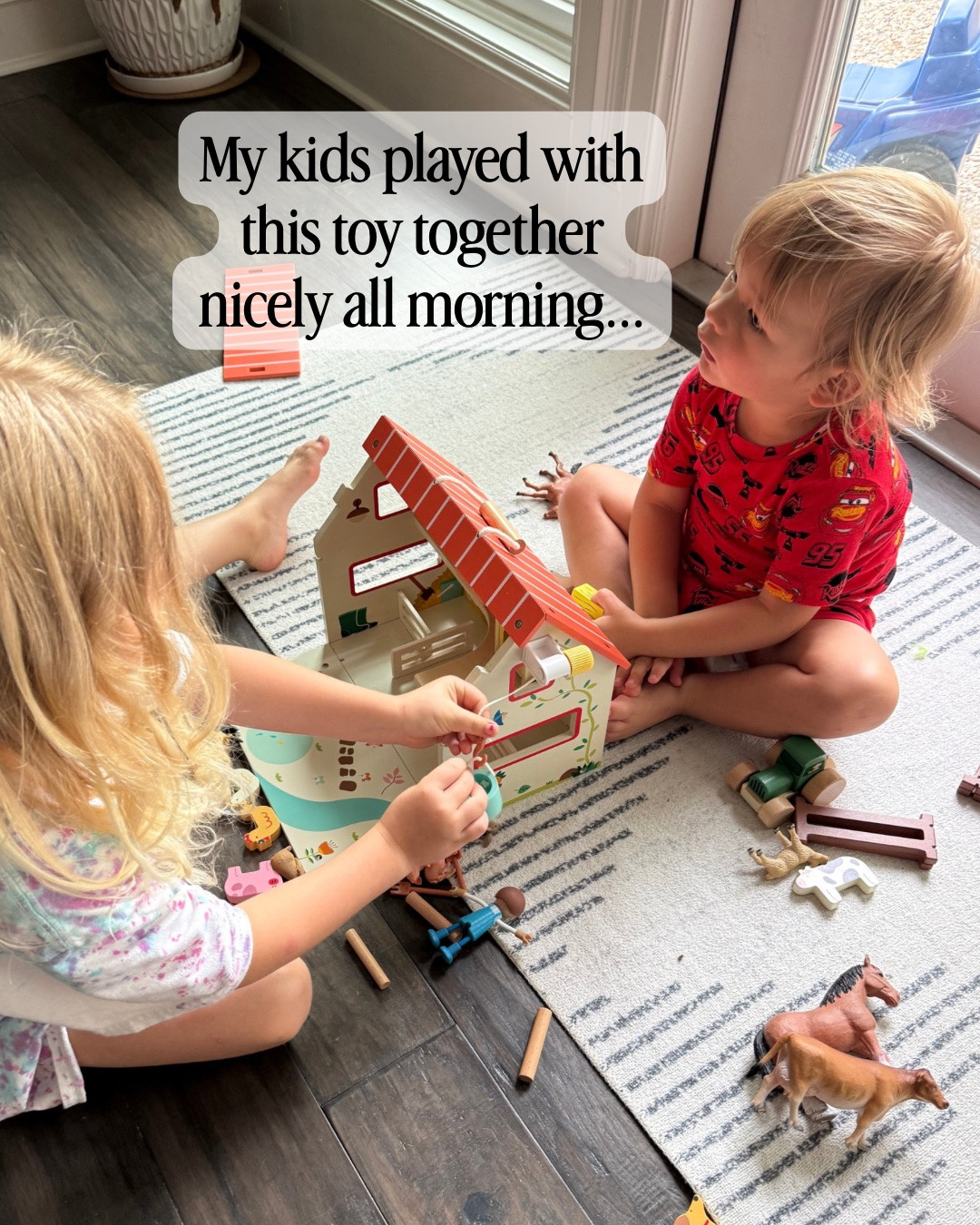 It’s a rarity that BOTH kids like a toy and play nicely with it. They both loved this farm toy and playing with it all afternoon!

#LTKmomlife #LTKKids
