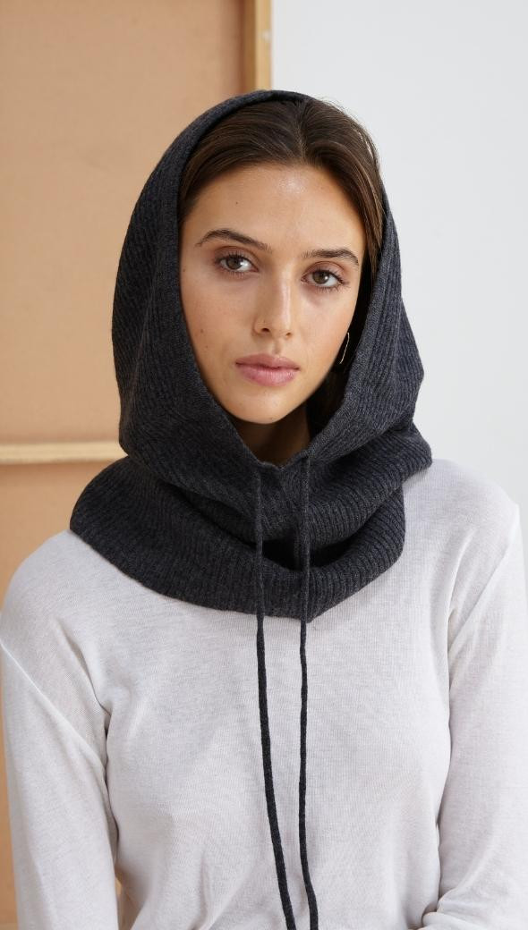 FREJA HOOD - CHARCOAL | Charli