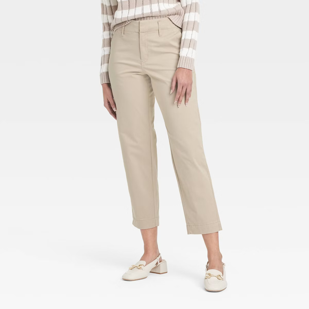 Women's High-Rise Tapered Ankle Chino Pants - A New Day™ | Target