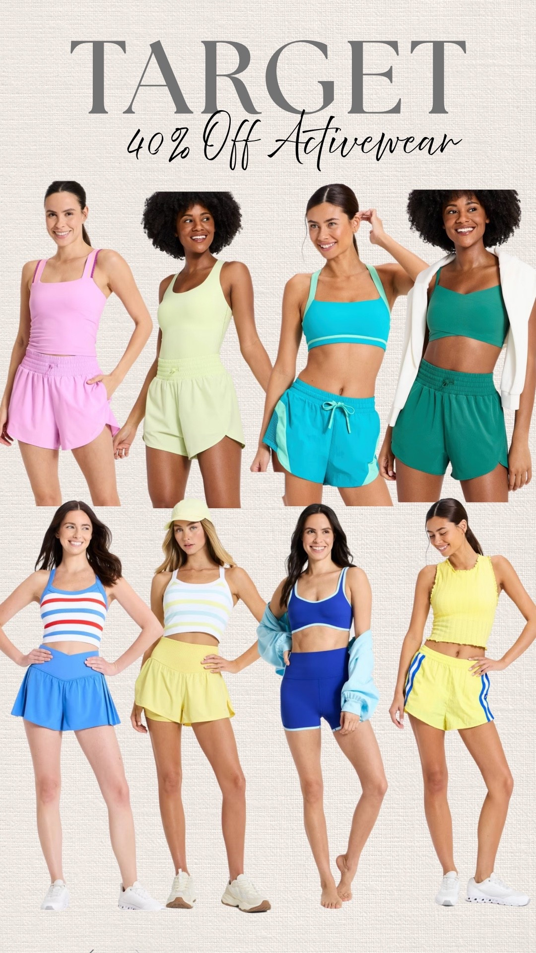 Target activewear 40% off

#LTKSaleAlert #LTKActive