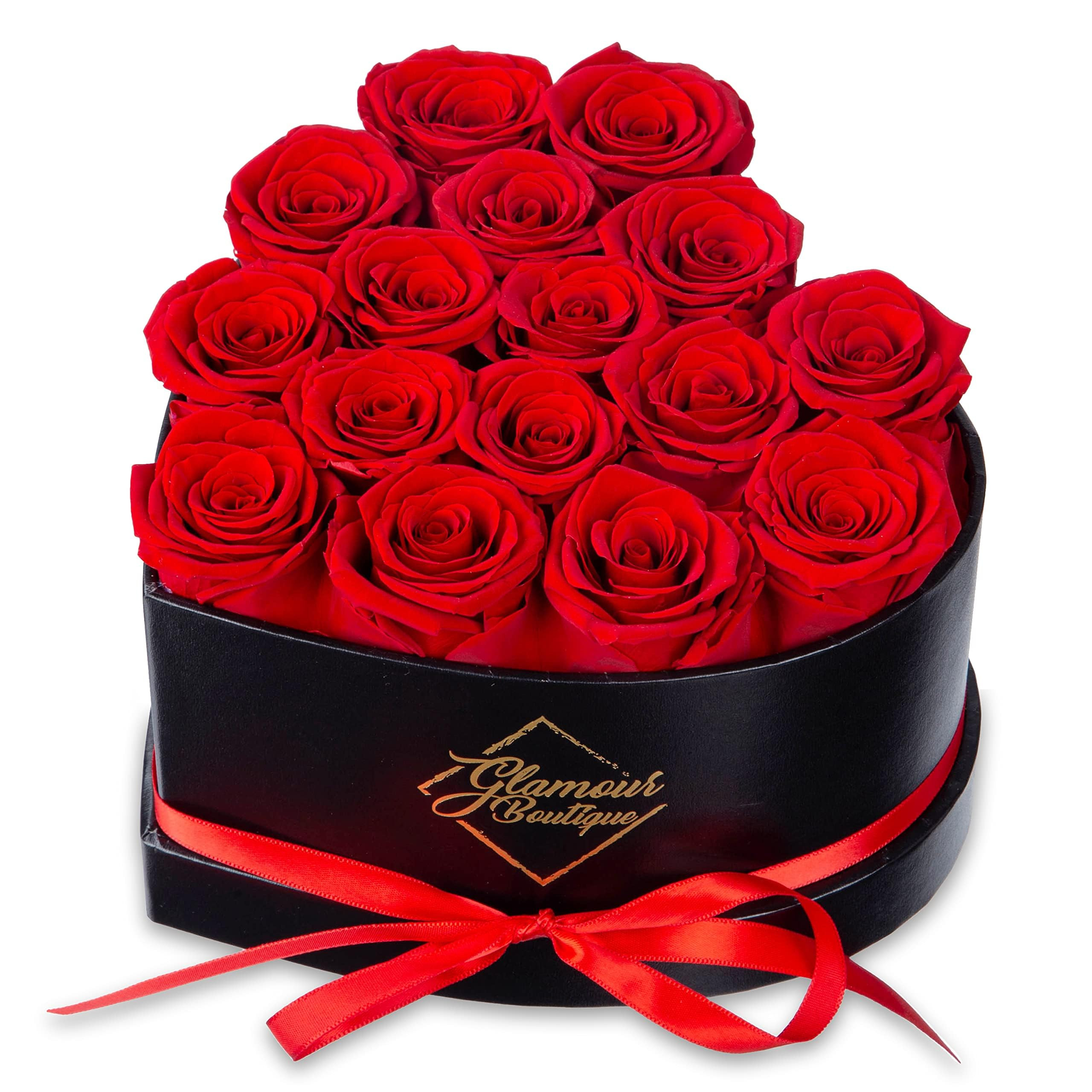 16 Flower Forever Heart Shape Box - Preserved Roses, Immortal Roses Gift for Her Rose Eternal Pre... | Amazon (US)