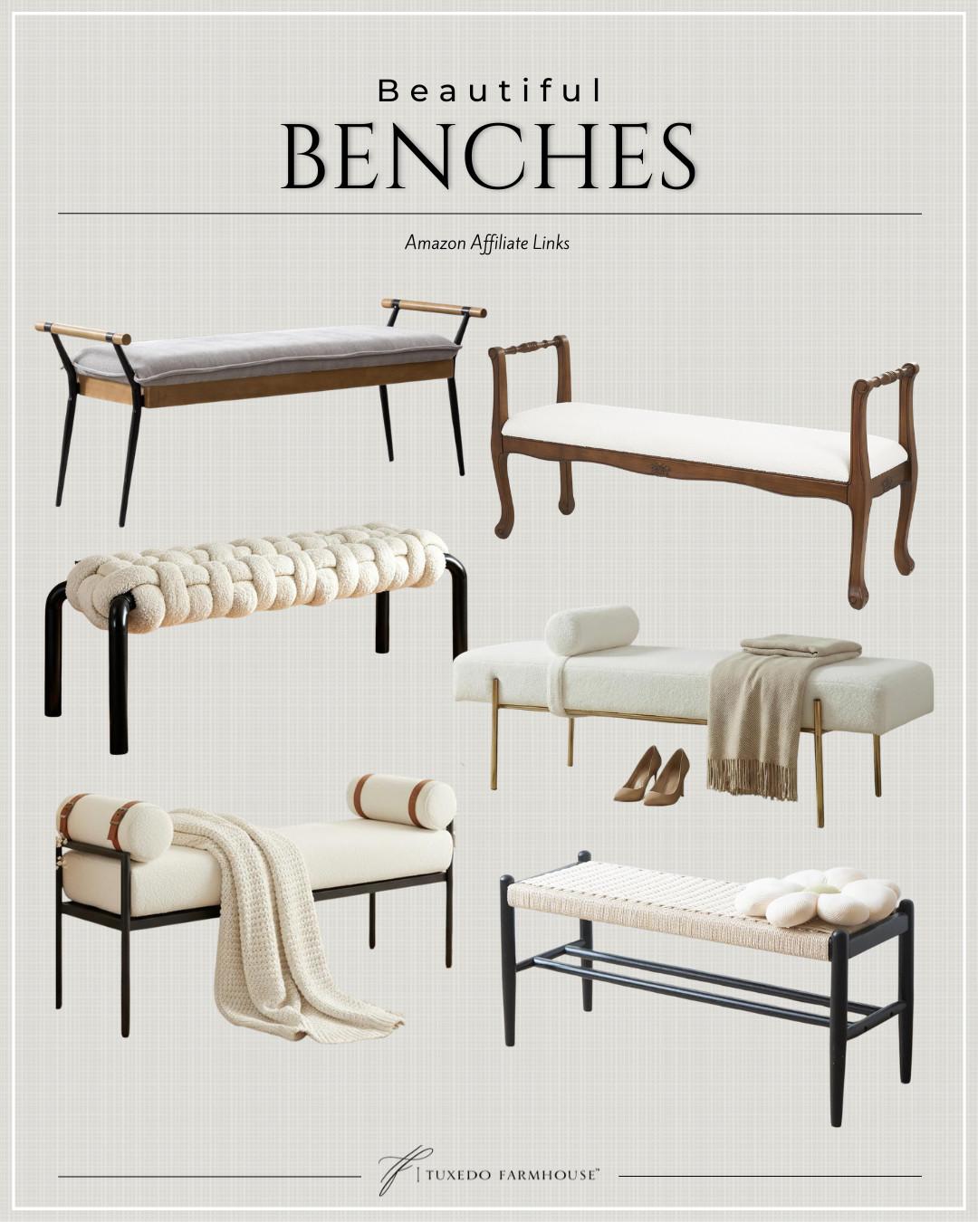 Amazon - Beautiful Benches

Transform any space with these comfy and stylish benches. Perfect for adding a touch of elegance to your home. #HomeDecor

 

 #LTKSeasonal #LTKHome #LTKSaleAlert