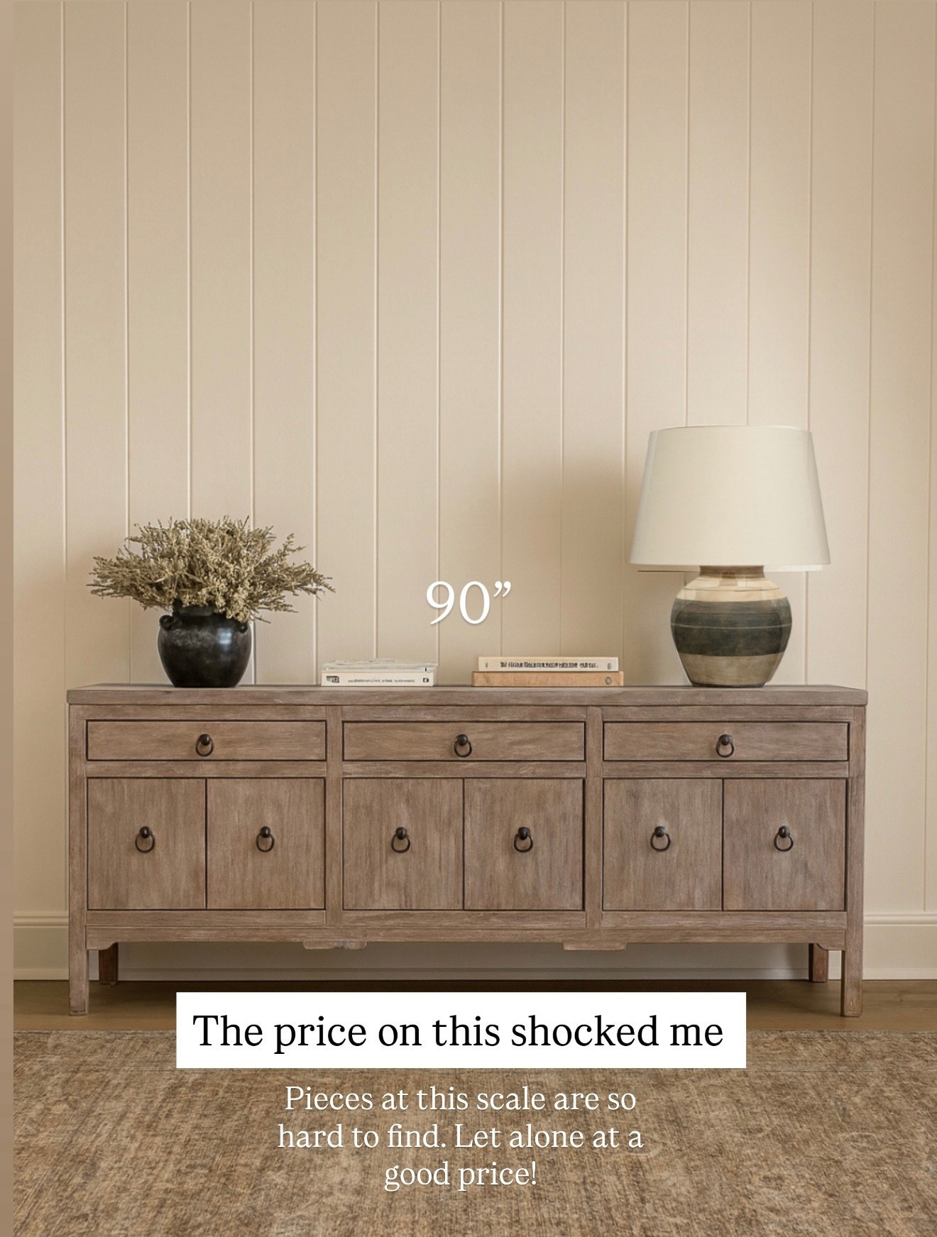 All right the price on this totally surprised me. It’s 90 inches which is very steps to Daniel to find one this large at such a good price is really rare, this one has so much storage too. It will  work in your big Entryway or your large living room room.

#LTKdayinmylife #LTKHome #LTKSaleAlert