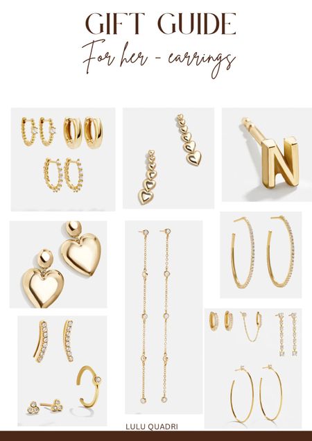Cyber week. Black Friday. Gift guide. Gifts for her. Earrings. Jewelry gifts for her. Gold jewelry. 

#LTKGiftGuide #LTKVideo #LTKCyberWeek