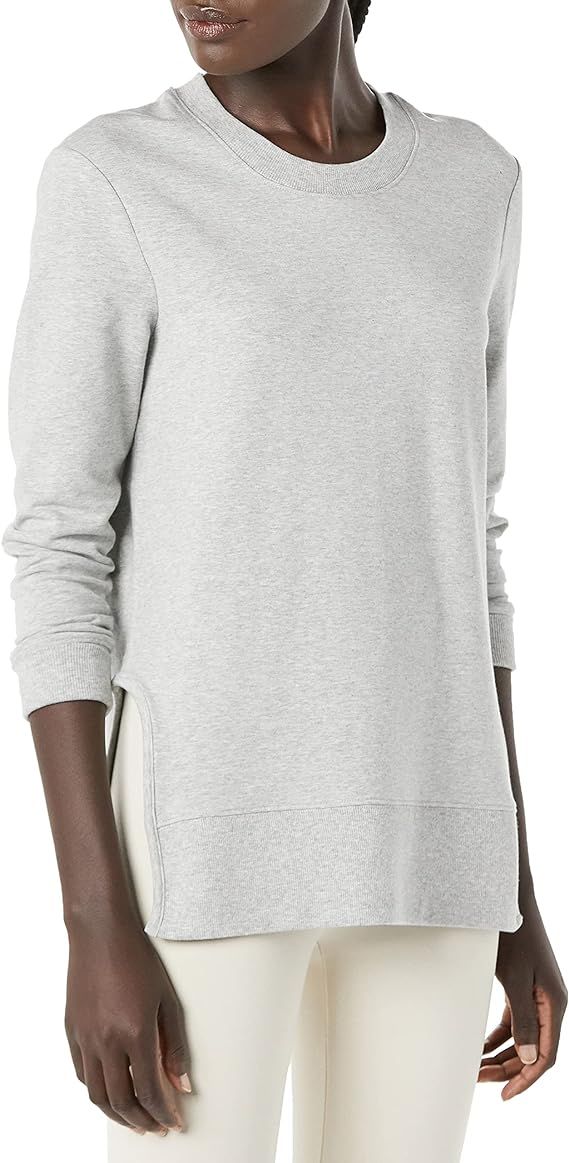 Amazon Brand - Daily Ritual Women's Terry Cotton and Modal Long Sleeve Crew Neck Sweatshirt | Amazon (US)