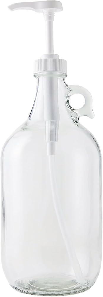 FastRack Laundry Detergent Dispenser | 0.5G Clear Glass Dispenser with Pump for Commercial Soap D... | Amazon (US)