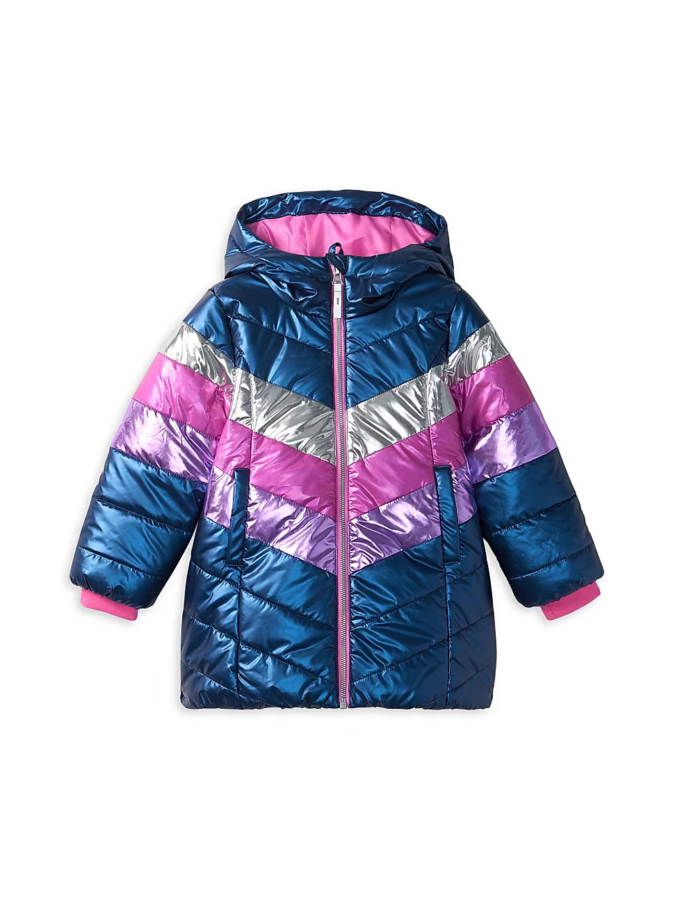 Little Girl's & Girl's Rainbow Shimmer Puffer Jacket | Saks Fifth Avenue