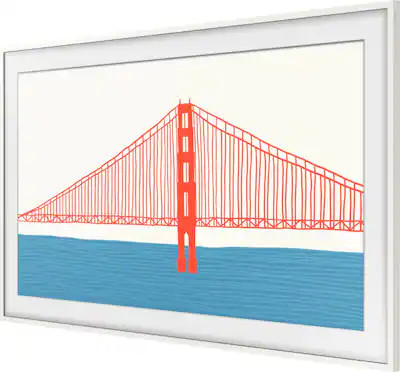 Samsung - 65” The Frame Customizable Bezel - Modern White | Best Buy U.S.