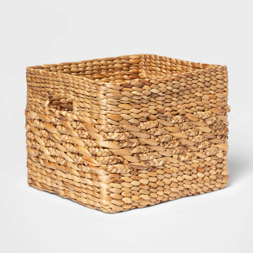Large Double Woven Milk Crate - Threshold | Target