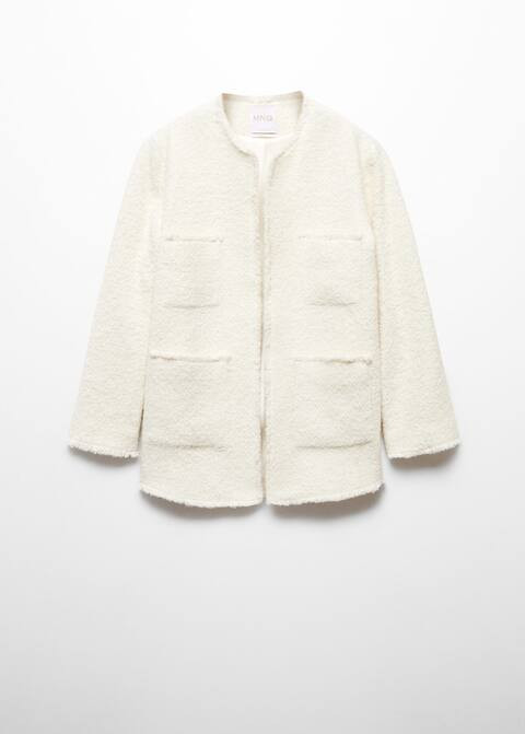 Pocket tweed jacket -  Women | Mango USA | MANGO (US)