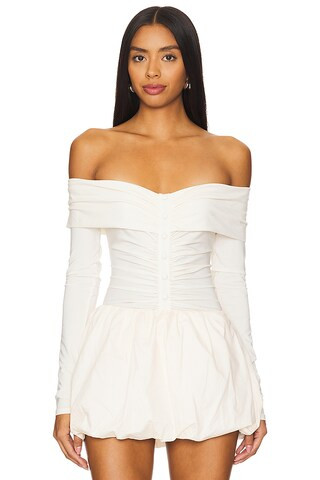 The Line by K Lunar Bodysuit in Vanilla from Revolve.com | Revolve Clothing (Global)