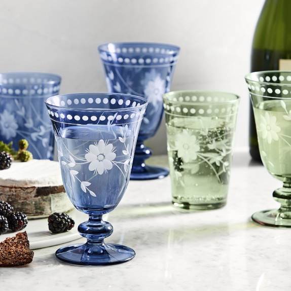 Vintage Etched Goblets | Williams-Sonoma
