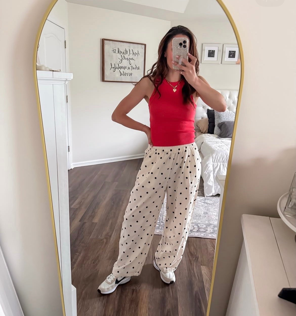 NEW MOM UNIFORM: polka dot pants! Lightweight + breathable! Stretchy waistband! Pockets! Linen/cotton blend! A $26 Amazon order I’ve worn on 👏🏼 repeat 👏🏼

#LTKootd #LTKmomlife #LTKdayinmylife