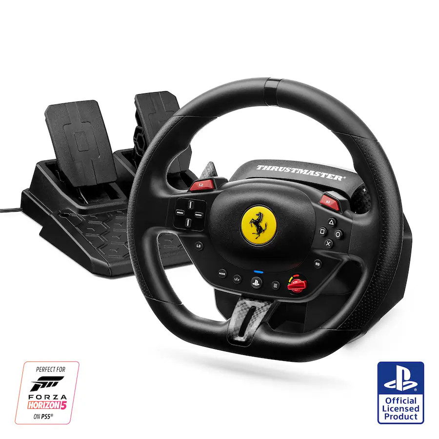 Thrustmaster - T98 Ferrari 296 GTB Racing Wheel for Playstation 4, Playstation 5, Windows - Black | Best Buy U.S.