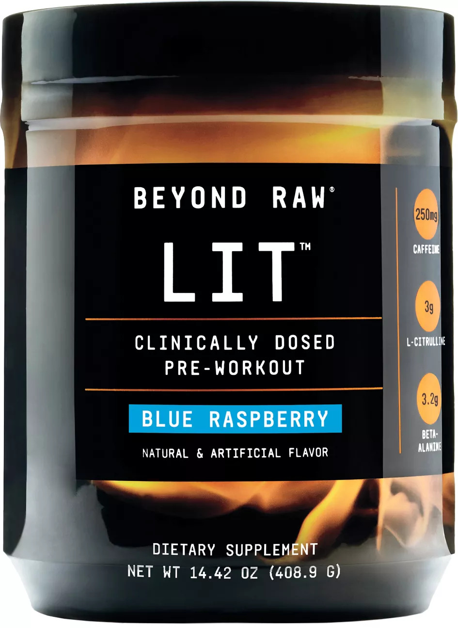 GNC Beyond Raw LIT Pre-Workout 30 Servings, blue | Dick's Sporting Goods