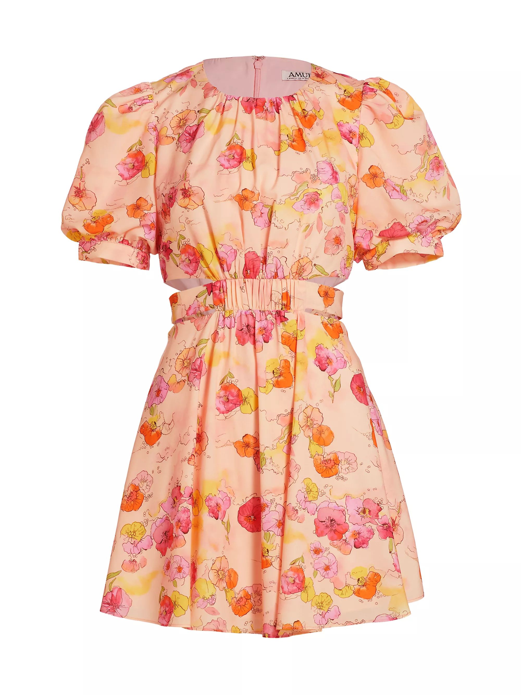 Cole Cut-Out Floral Minidress | Saks Fifth Avenue