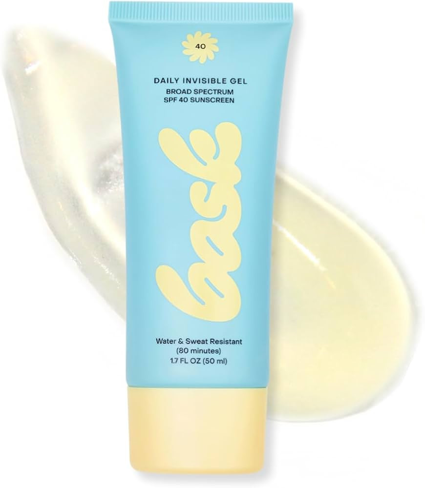 Bask Suncare SPF 40 Daily Invisible Gel Face Sunscreen - Broad Spectrum Protection, Fragrance Fre... | Amazon (US)