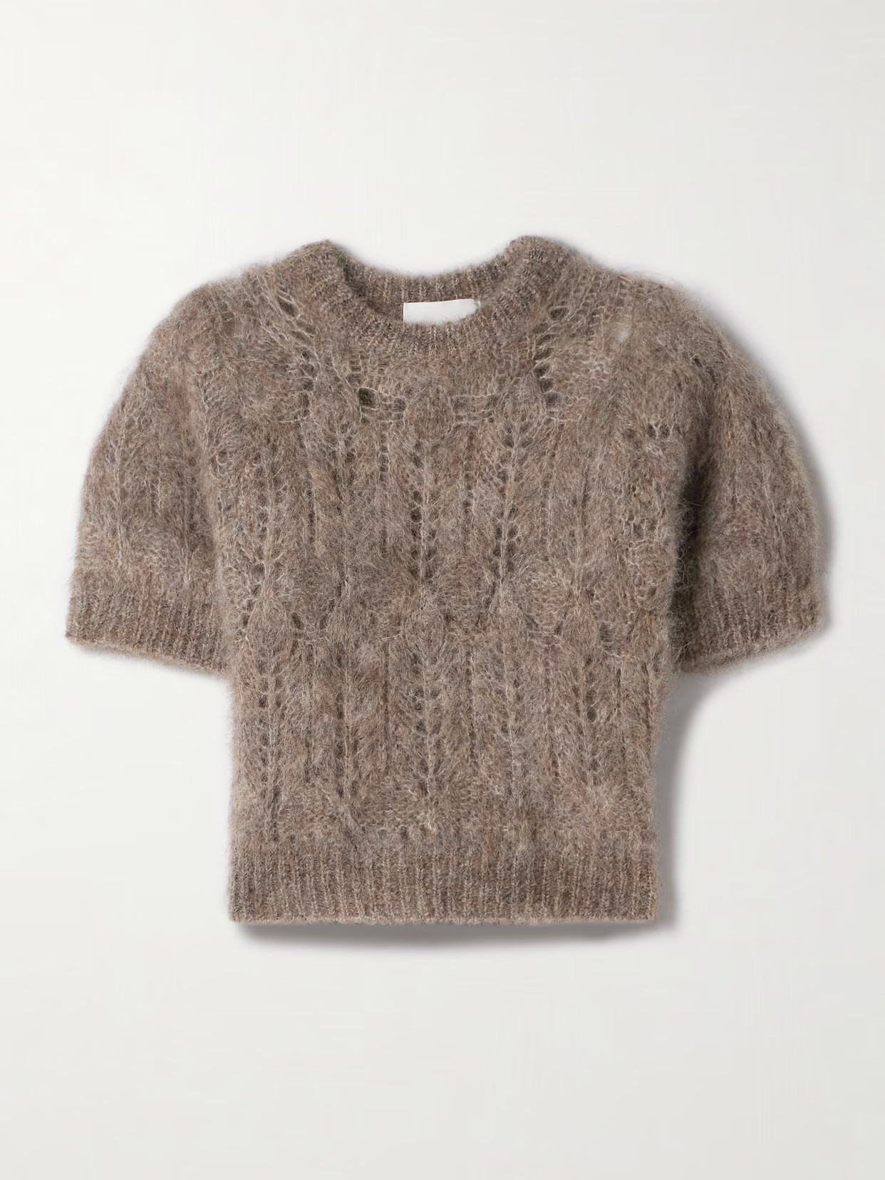 Citizens of Humanity - Odette Pointelle-knit Sweater - Brown | NET-A-PORTER (US)