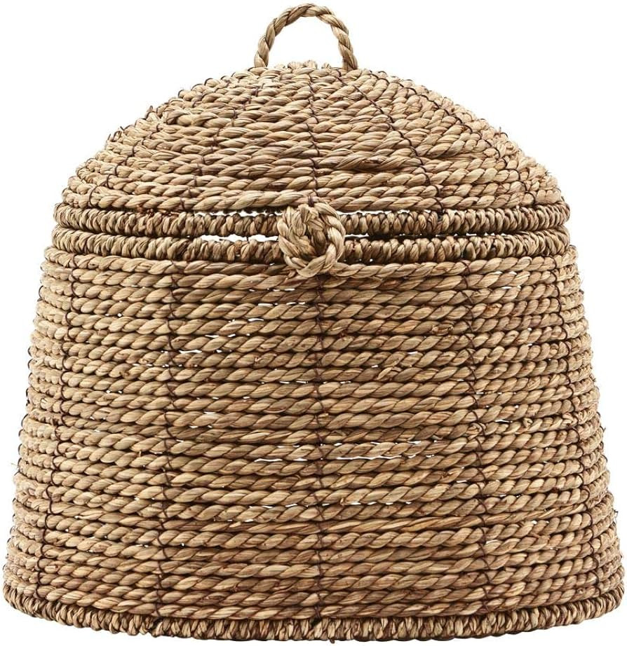 House Doctor, Basket with lid, Rama, natural, iron, length: 25 cm, width: 20 cm, height: 19 cm | Amazon (UK)