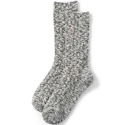 Women's Marled Crew Socks | Lands' End (US)