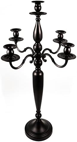Vincidern 29 Inch Black 5 Candle Candelabra - Modern Elegant Candle Holder - Wedding, Dinner Part... | Amazon (CA)