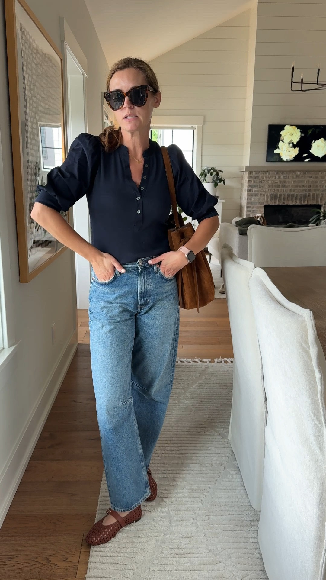 Too size XS
Jeans run big, I went down a size to 24

#LTKgrwm #LTKootd #LTKdayinmylife