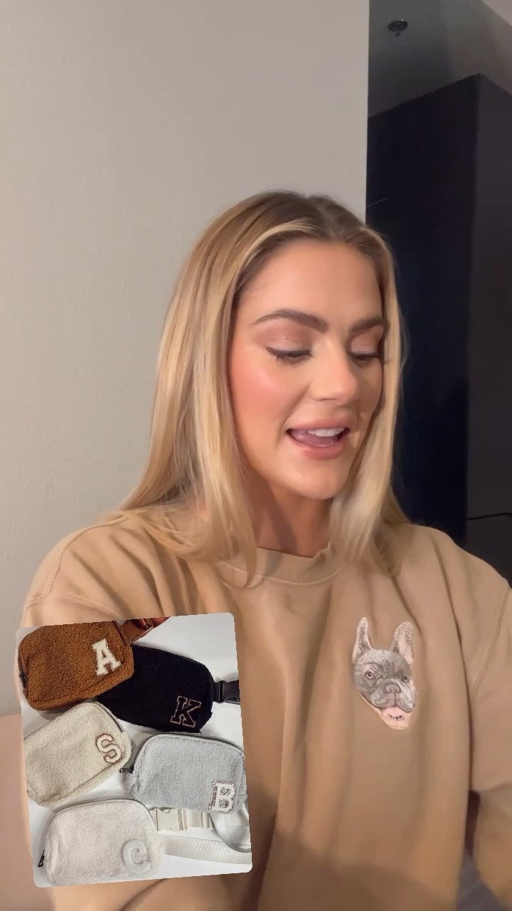 Fall winter trend alert! Sherpa teddy belt bag - support a woman owned small business by buying this one with optional customization! Use code sarahrose10 for 10% off 

#LTKSeasonal #LTKGiftGuide #LTKHoliday