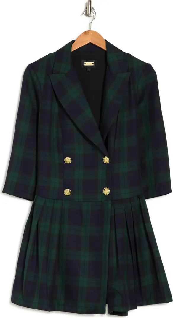 Alexia Admor Jacki Plaid 3/4 Sleeve Blazer Dress | Nordstromrack | Nordstrom Rack
