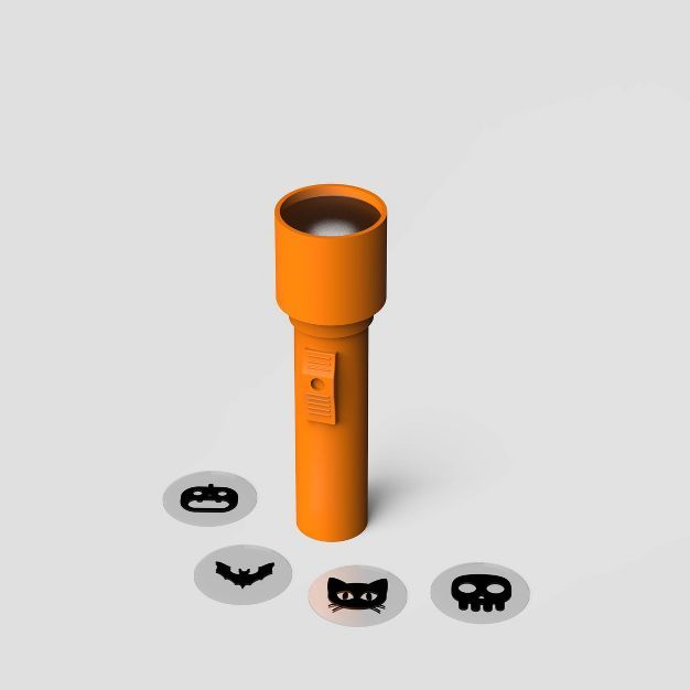 Kids' Incandescent Orange Halloween Flashlight with 4 Changeable Lenses | Target