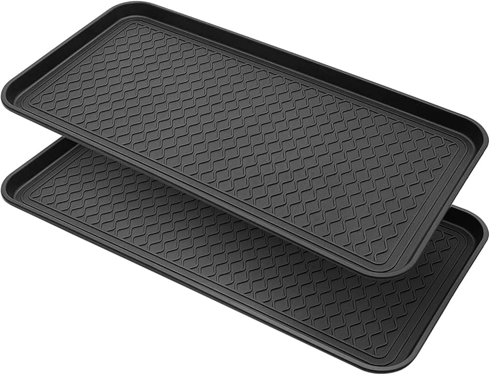 Timo Waterproof Shoe Tray - 2-Pack Versatile Mat for Shoes, Pets, Plants & Floors (Large) | Amazon (CA)
