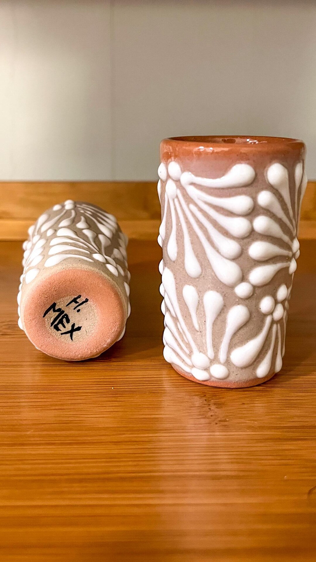 Handmade Mexican Shot Glass Brown & White Ceramic Tequila Glass Wedding Favor Bridal Party Gift U... | Etsy (US)