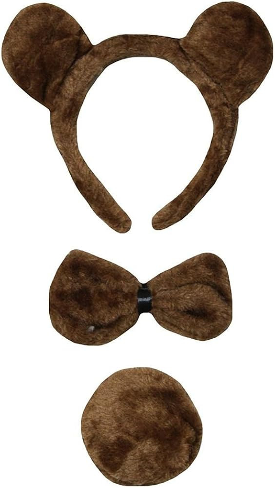 Petitebella Combined Animal Headband Bowtie Tail 3pc Costume | Amazon (US)