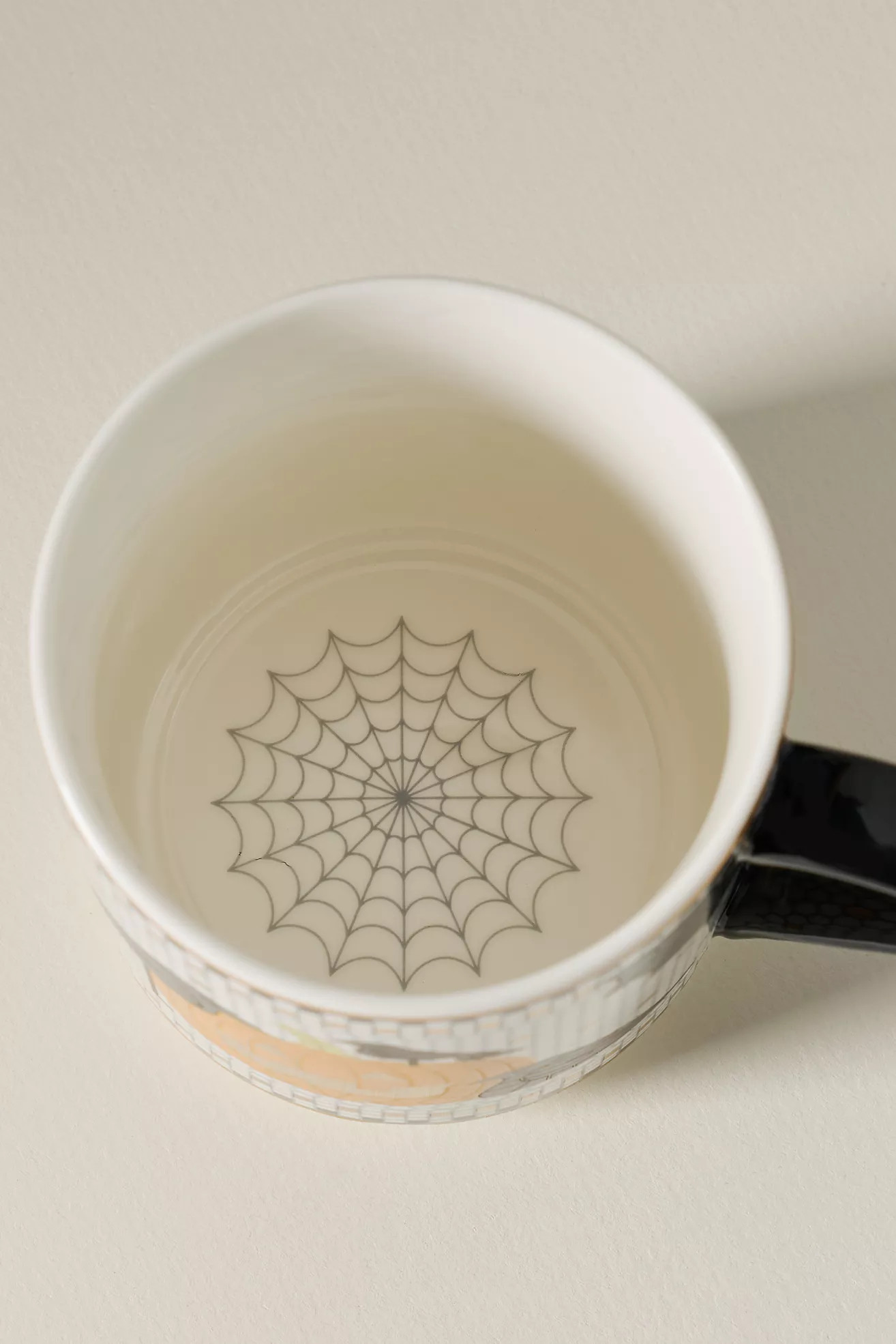 Bistro Tile Stoneware 24k Gold Accent Halloween Mug | Anthropologie (US)