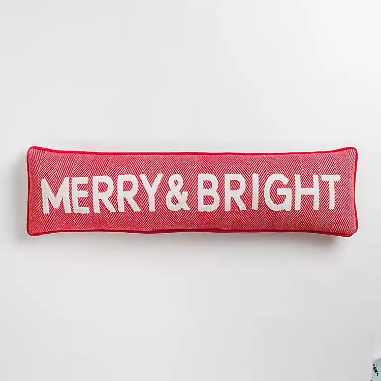 Red Merry and Bright Lumbar Pillow | Kirkland's Home