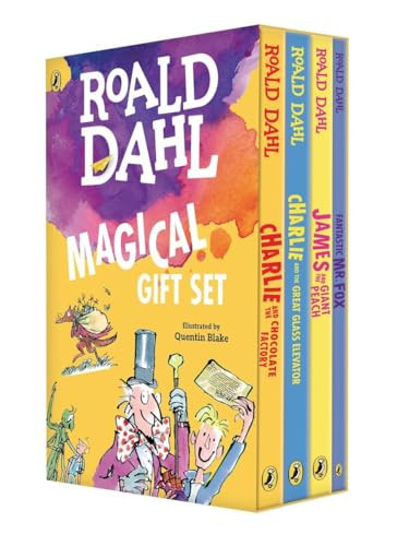 Roald Dahl Magical Gift Boxed Set (4 Books): Charlie and the Chocolate Factory, James and the Giant Peach, Fantastic Mr. Fox, Charlie and the Great Glass Elevator | Amazon (US)