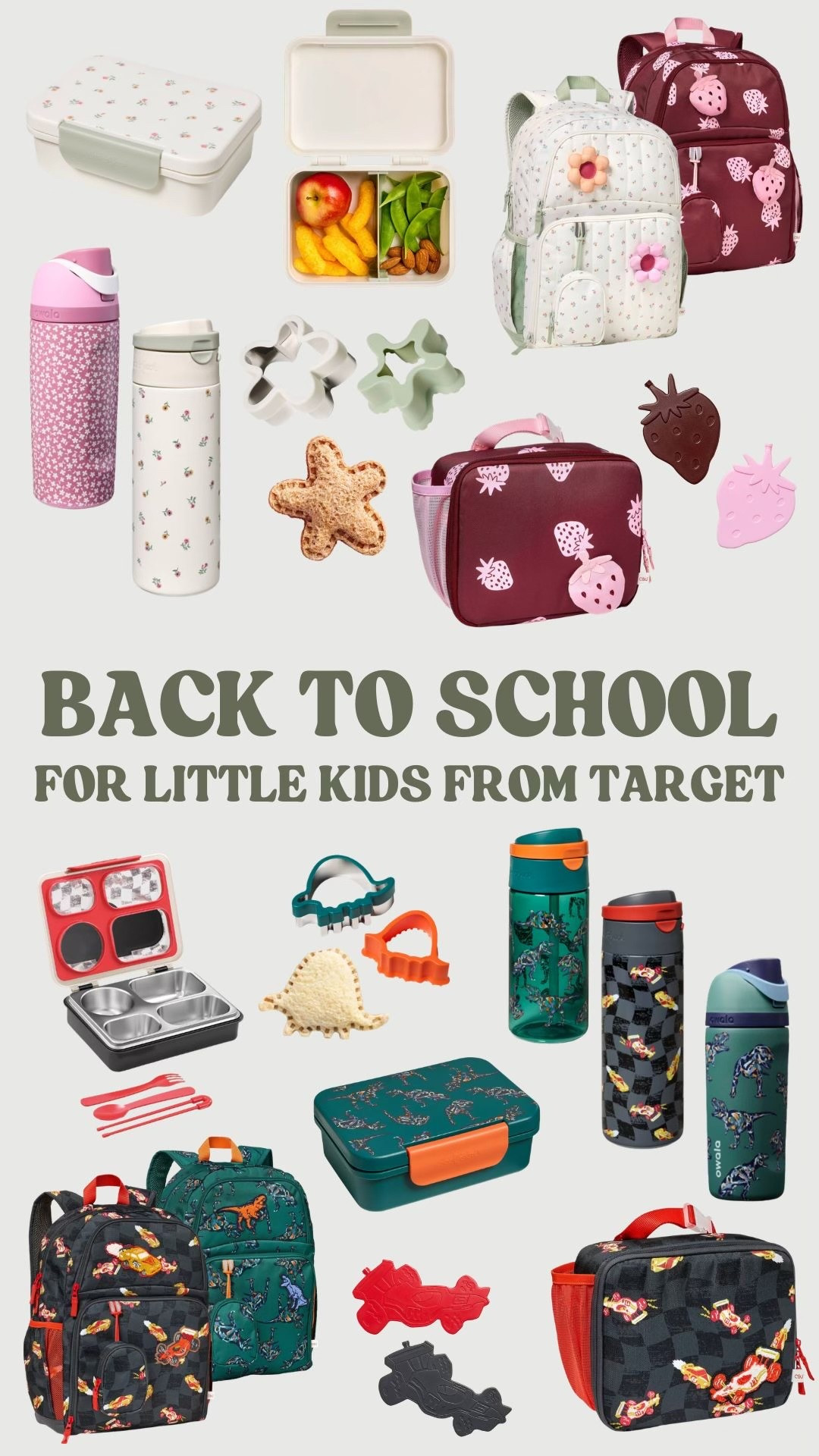 Cat and Jack went all out for back to school this year with a line of tons of matching products - from backpacks to snack boxes to water bottles to sandwich cut out, they thought of it all!