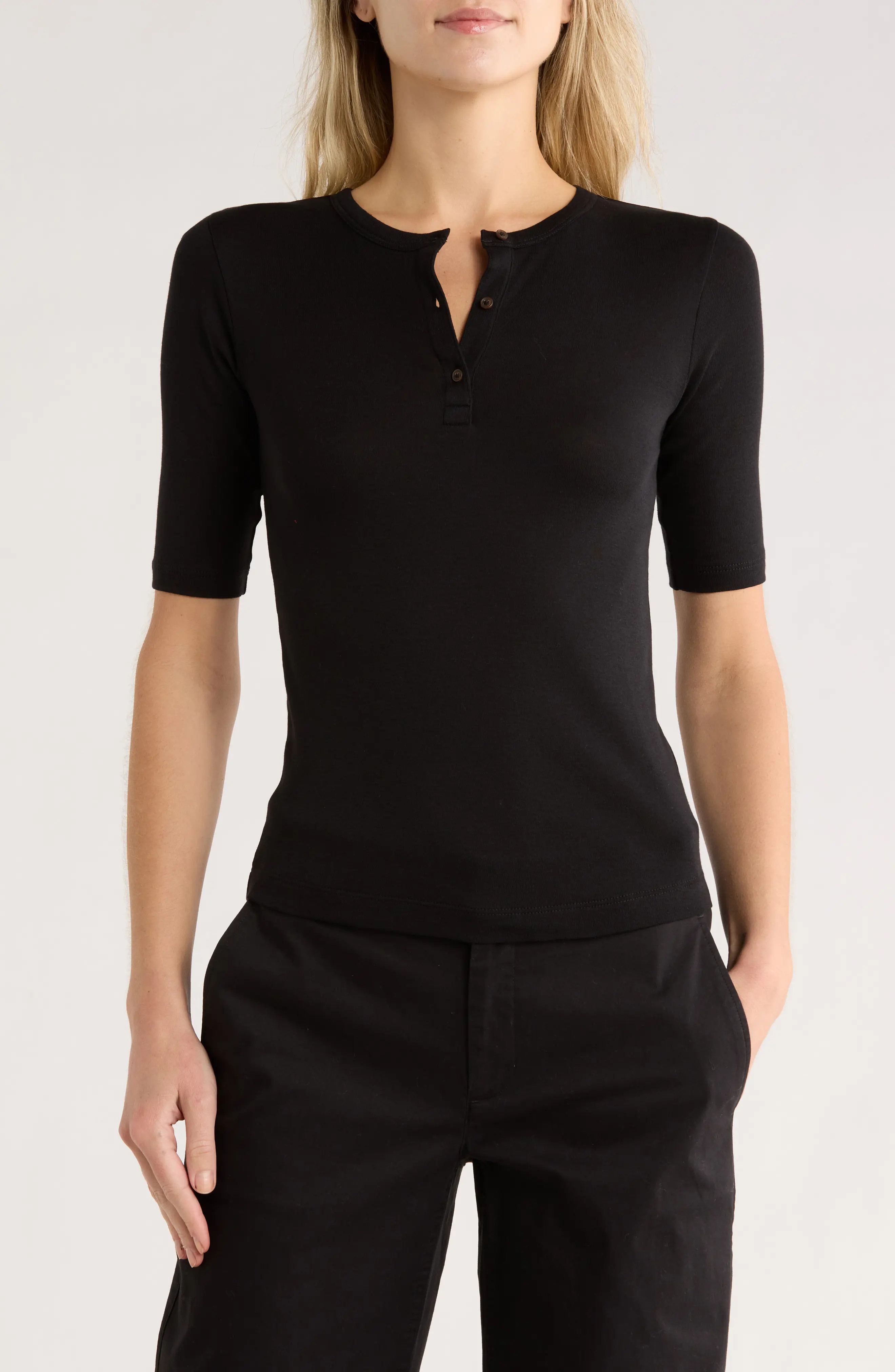 Elbow Sleeve Henley (Women) | Nordstromrack | Nordstrom Rack
